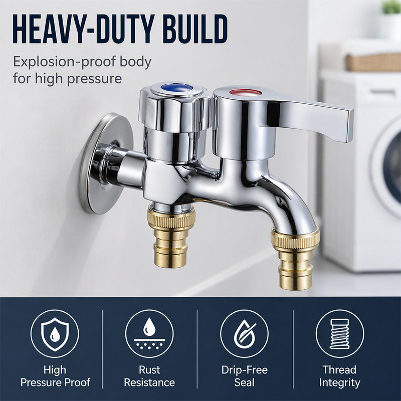 📢📢50% OFF !! ⏰Dual-Outlet Washing Machine Faucet