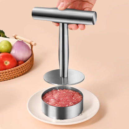 🔥50% OFF!🥩Steak Press Round Patty Mold | Food‑Grade 304 Stainless Steel Burger Patty Maker
