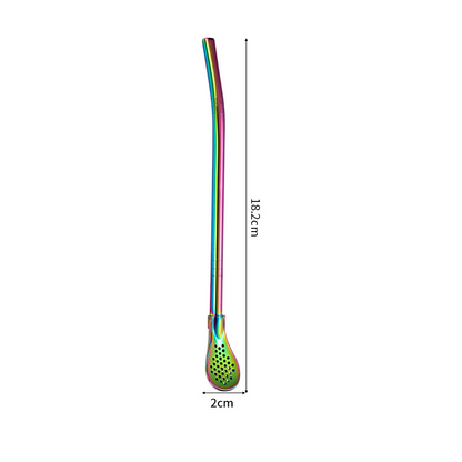 📢📢50% OFF !! ⏰2-in-1 tea filter, spoon and straw