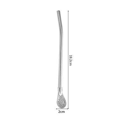 📢📢50% OFF !! ⏰2-in-1 tea filter, spoon and straw