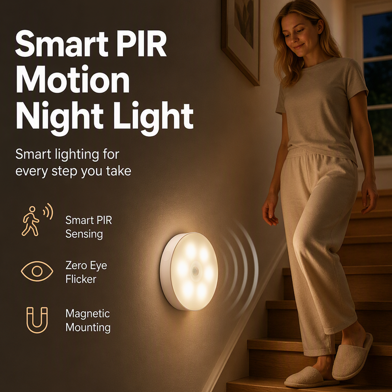📢📢50% OFF !! ⏰Magnetic Wireless LED Motion Sensor Night Light