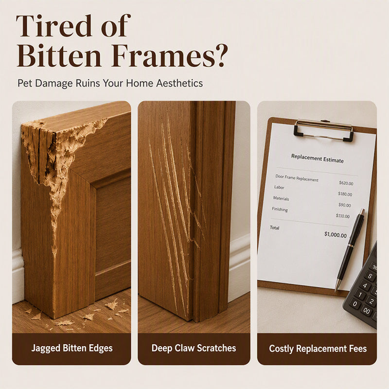 📢📢50% OFF !! ⏰🎁Pet Chewed Wood Door Frame Repair Kit
