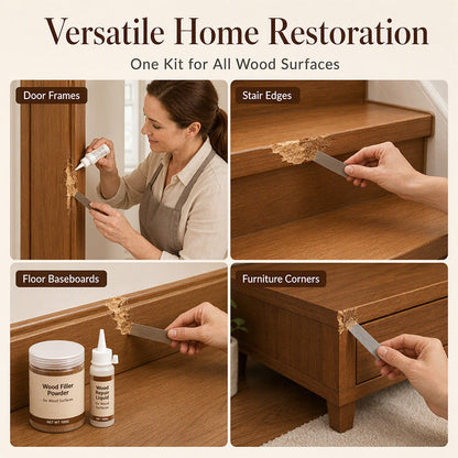 📢📢50% OFF !! ⏰🎁Pet Chewed Wood Door Frame Repair Kit