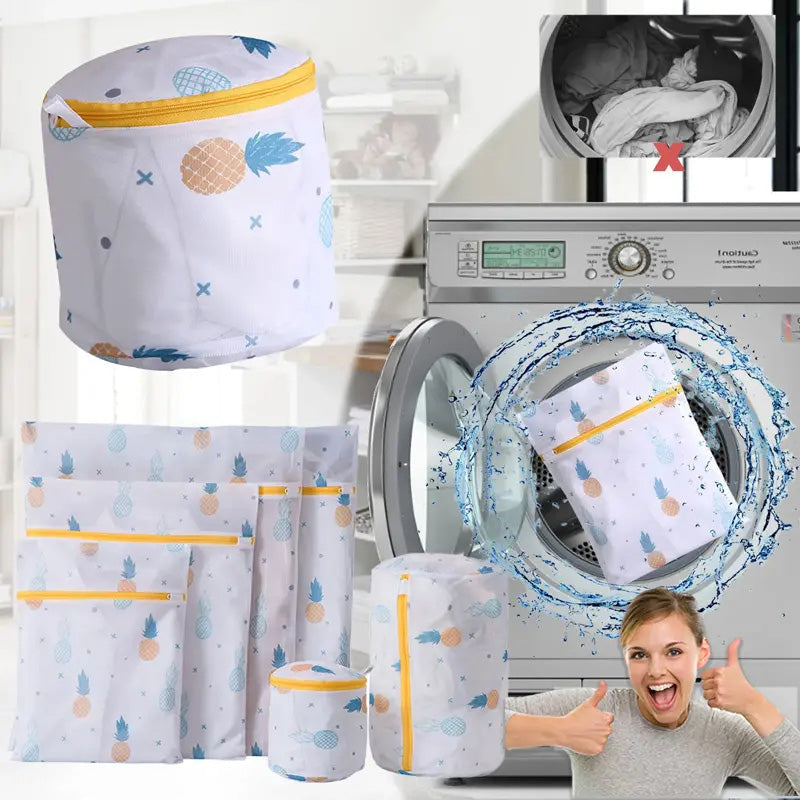 📢📢50% OFF !! ⏰【Set of 5/6 Pieces】Laundry Bags Specially Designed For Washing Machines