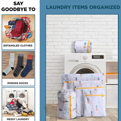 📢📢50% OFF !! ⏰【Set of 5/6 Pieces】Laundry Bags Specially Designed For Washing Machines