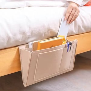 🛏️ Save 50%! 🧺 Bedside Hanging Caddy – Multi‑pocket felt organizer for dorm & bunk ✨