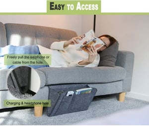 🛏️ Save 50%! 🧺 Bedside Hanging Caddy – Multi‑pocket felt organizer for dorm & bunk ✨