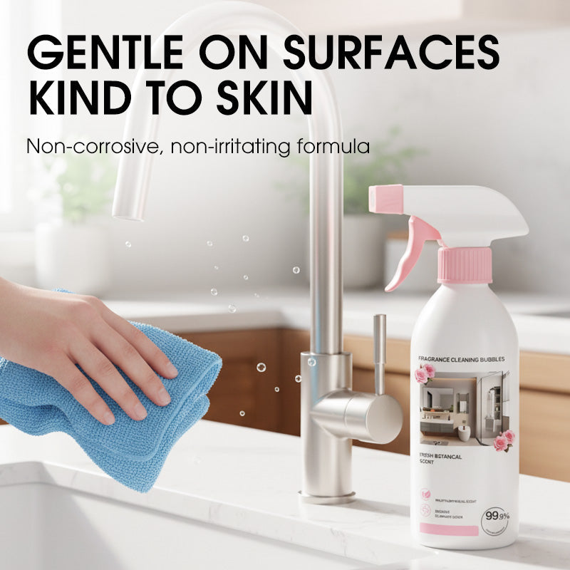 ⏳Time-Limited Special⏰Multi-Purpose Bathroom Cleaner Spray: Removes Limescale & Soap Scum, Botanical Scent, Safe for Glass & Tiles