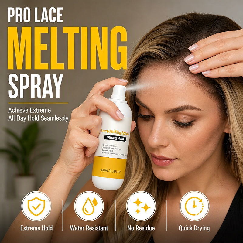 📢📢50% OFF !! ⏰Strong Hold Lace Melting Spray