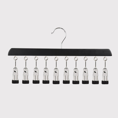📢📢50% OFF !! ⏰Hang 10 Items Instantly! No-Slip Wooden Multi-Clip Organizer