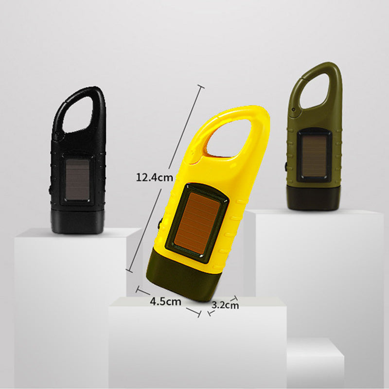 📢📢50% OFF! ⏰🔦 Solar + Hand-Crank Flashlight | Outdoor Backup