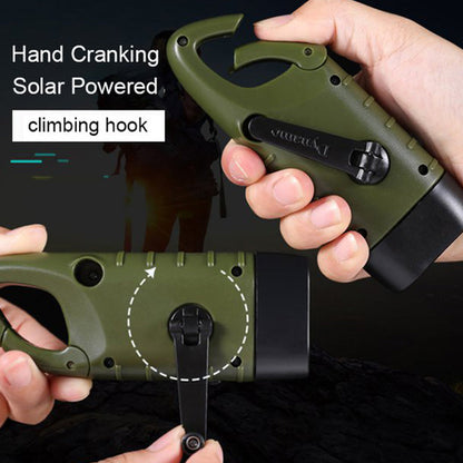📢📢50% OFF! ⏰🔦 Solar + Hand-Crank Flashlight | Outdoor Backup