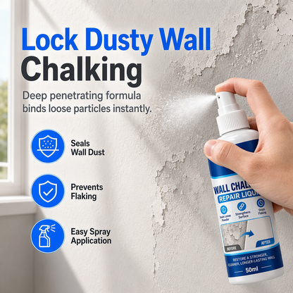 🥳HOT SALE🥳💞10K+ SOLD! Wall Repair Liquid!!! Locks chalking, deep binding & waterproof. Solid walls – grab yours! ✅