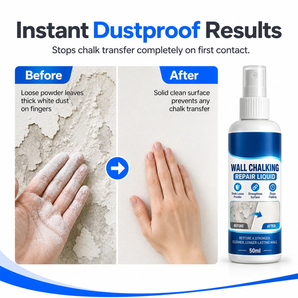 🥳HOT SALE🥳💞10K+ SOLD! Wall Repair Liquid!!! Locks chalking, deep binding & waterproof. Solid walls – grab yours! ✅