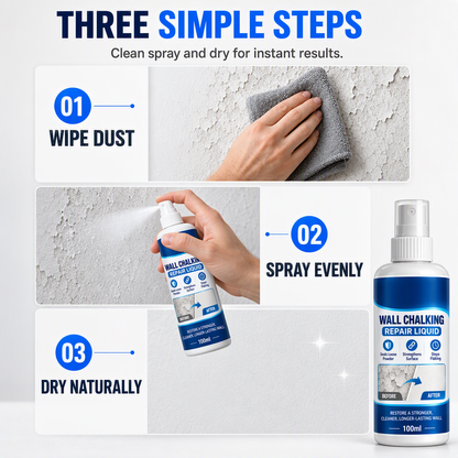 🥳HOT SALE🥳💞10K+ SOLD! Wall Repair Liquid!!! Locks chalking, deep binding & waterproof. Solid walls – grab yours! ✅