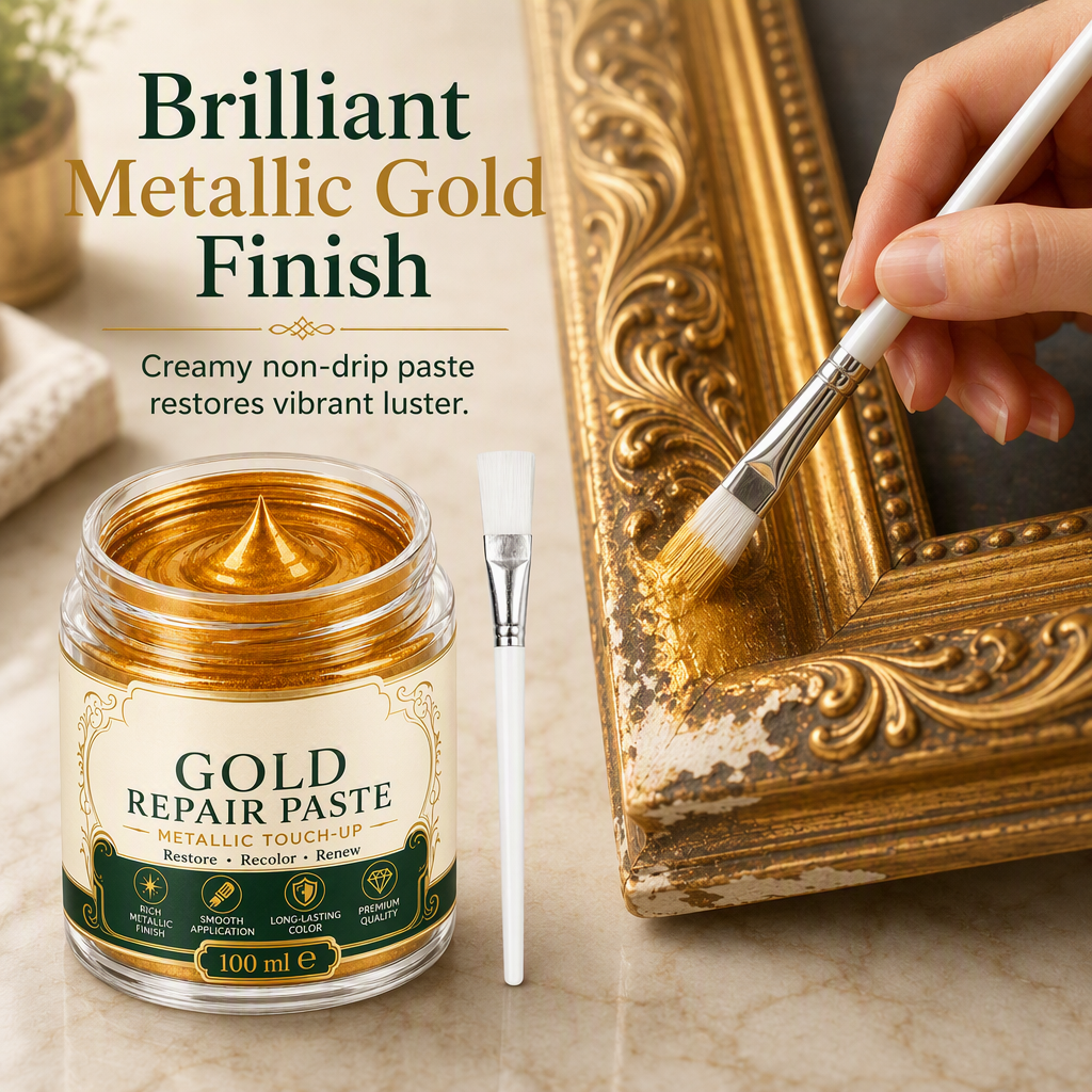 ⏳Time-Limited Special⏰Gold/Silver Metallic Refinishing Repair Paste with Brush