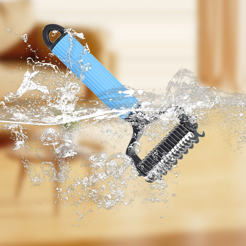 Double sided pet grooming brush