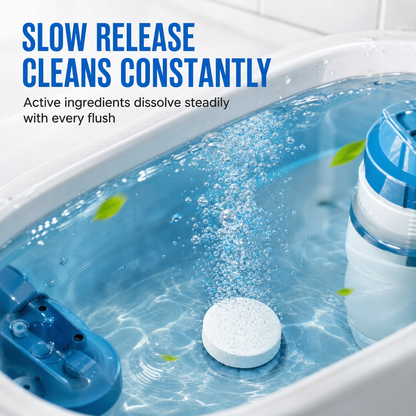 🥳HOT SALE🥳💞50K+ SOLD! 🚽✨ 50% OFF! 20 Pack Toilet Tank Freshener Tablets – effervescent action fights odor, slow release cleans constantly. Gentle on plumbing! 🧼✅