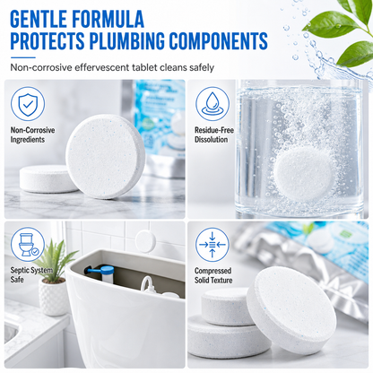 🥳HOT SALE🥳💞50K+ SOLD! 🚽✨ 50% OFF! 20 Pack Toilet Tank Freshener Tablets – effervescent action fights odor, slow release cleans constantly. Gentle on plumbing! 🧼✅