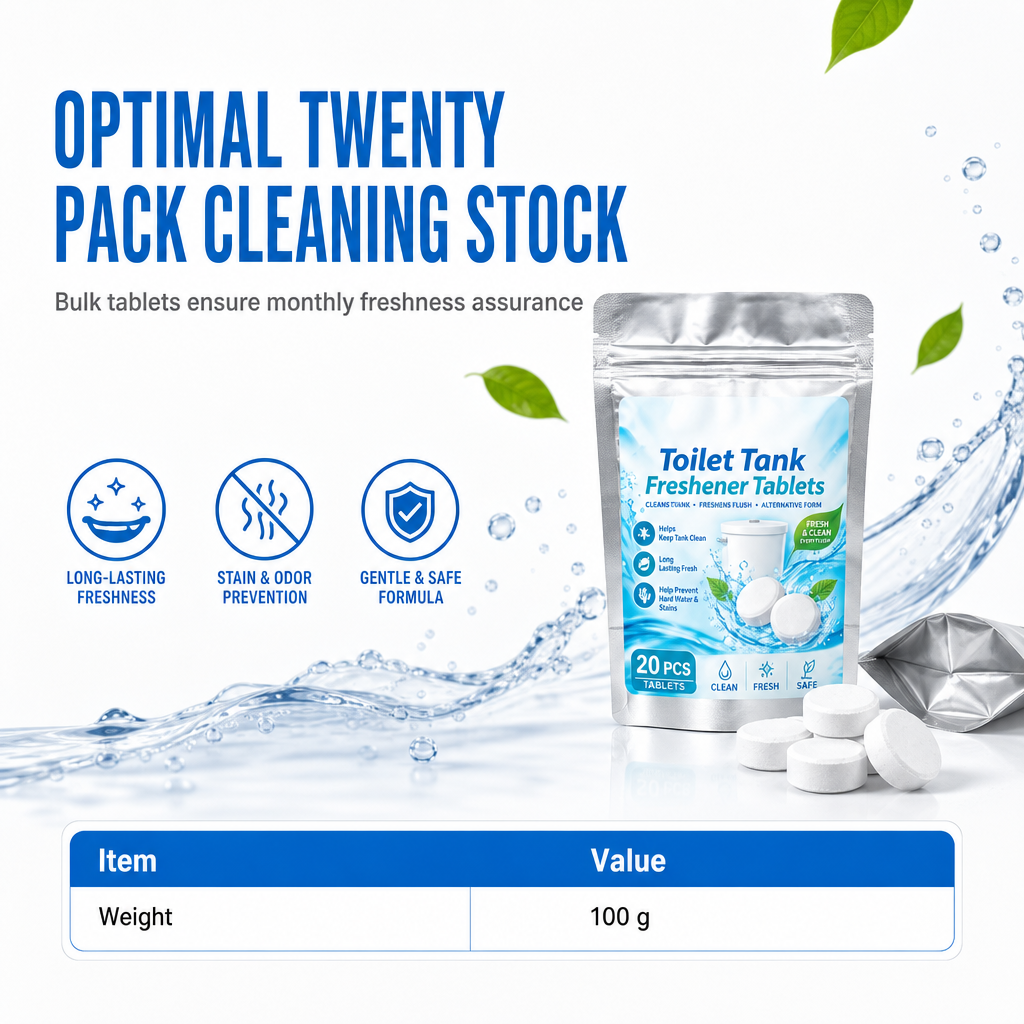 🥳HOT SALE🥳💞50K+ SOLD! 🚽✨ 50% OFF! 20 Pack Toilet Tank Freshener Tablets – effervescent action fights odor, slow release cleans constantly. Gentle on plumbing! 🧼✅