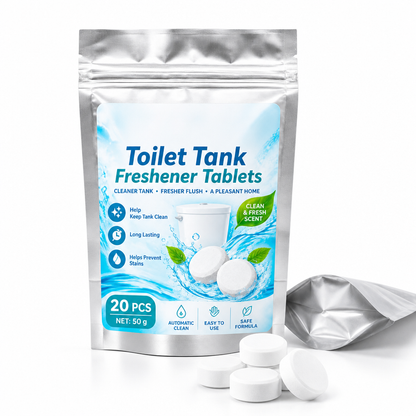 🥳HOT SALE🥳💞50K+ SOLD! 🚽✨ 50% OFF! 20 Pack Toilet Tank Freshener Tablets – effervescent action fights odor, slow release cleans constantly. Gentle on plumbing! 🧼✅