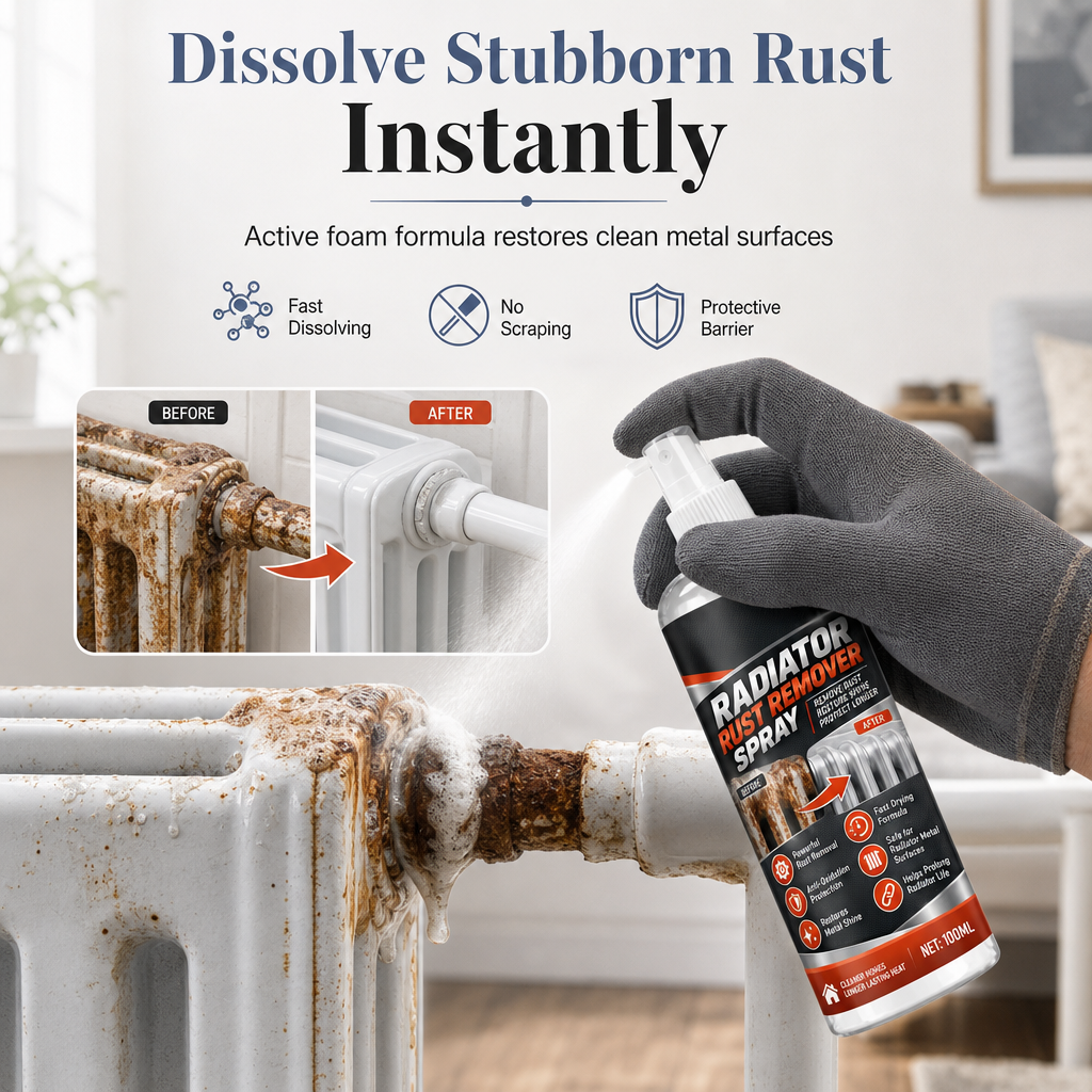 📢📢50% OFF !! ⏰Household Radiator Rust Remover Spray