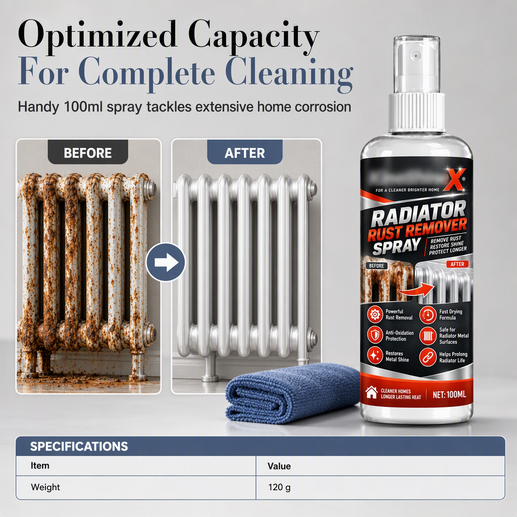 📢📢50% OFF !! ⏰Household Radiator Rust Remover Spray