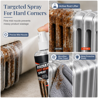 📢📢50% OFF !! ⏰Household Radiator Rust Remover Spray