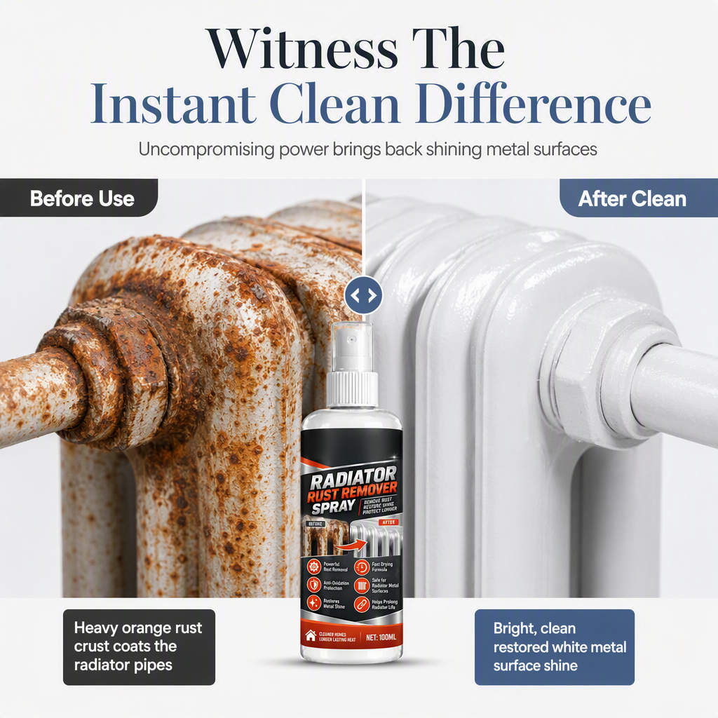 📢📢50% OFF !! ⏰Household Radiator Rust Remover Spray