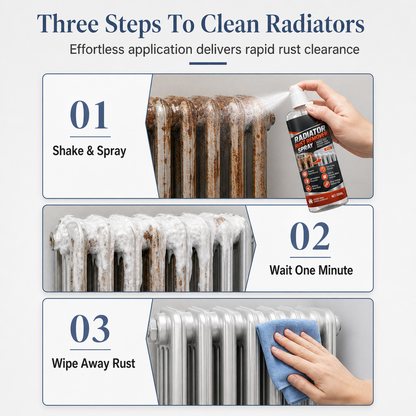 📢📢50% OFF !! ⏰Household Radiator Rust Remover Spray