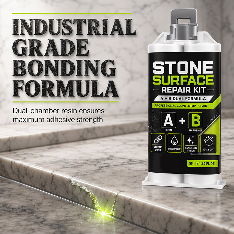 🥳HOT SALE🥳💞50K+ SOLD! 🪨🔧 50% OFF! Professional Stone Repair Paste – A+B formula fixes cracks, chips & gaps in marble, quartz & granite. Easy DIY, smooth finish! ✨🛡️