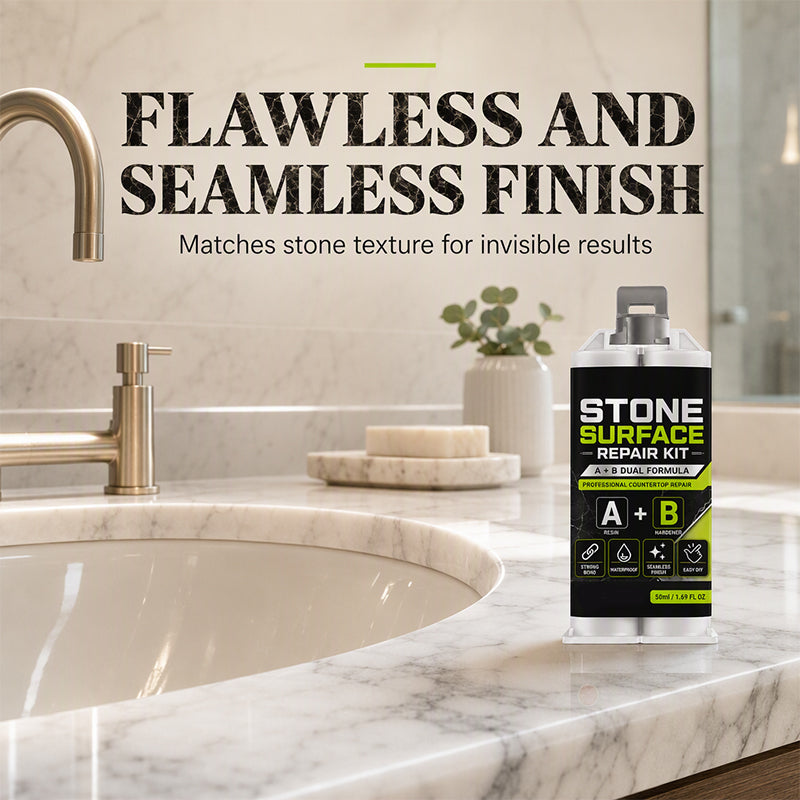 🥳HOT SALE🥳💞50K+ SOLD! 🪨🔧 50% OFF! Professional Stone Repair Paste – A+B formula fixes cracks, chips & gaps in marble, quartz & granite. Easy DIY, smooth finish! ✨🛡️