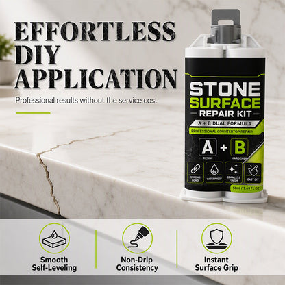 🥳HOT SALE🥳💞50K+ SOLD! 🪨🔧 50% OFF! Professional Stone Repair Paste – A+B formula fixes cracks, chips & gaps in marble, quartz & granite. Easy DIY, smooth finish! ✨🛡️