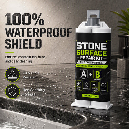🥳HOT SALE🥳💞50K+ SOLD! 🪨🔧 50% OFF! Professional Stone Repair Paste – A+B formula fixes cracks, chips & gaps in marble, quartz & granite. Easy DIY, smooth finish! ✨🛡️