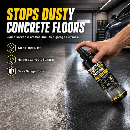 🥳HOT SALE🥳💞50K+ SOLD! 🏠🧱 50% OFF! Garage Cement Floor Dusting Hardener – seals & hardens concrete, stops dust for good. Simple 3-step application! 🛡️💪
