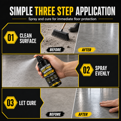 🥳HOT SALE🥳💞50K+ SOLD! 🏠🧱 50% OFF! Garage Cement Floor Dusting Hardener – seals & hardens concrete, stops dust for good. Simple 3-step application! 🛡️💪