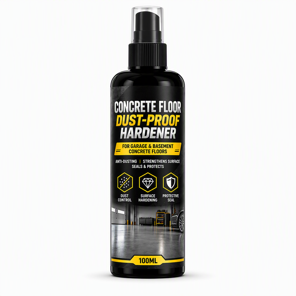 🥳HOT SALE🥳💞50K+ SOLD! 🏠🧱 50% OFF! Garage Cement Floor Dusting Hardener – seals & hardens concrete, stops dust for good. Simple 3-step application! 🛡️💪