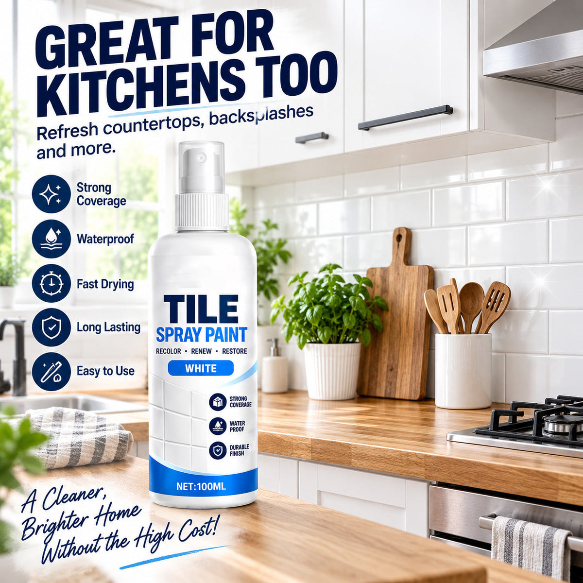 🔥HOT SALE🎨Tile Renewal Spray Paint – Recolor & Refresh - 50% OFF!!!