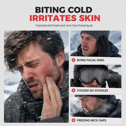 🥳HOT SALE 50% OFF🥳💞50K+ SOLD! 🧣❄️ 3-in-1 Winter Balaclava – windproof fleece covers head, neck, face & ears. Adjustable fit for skiing, cycling & cold weather! 🛡️💪
