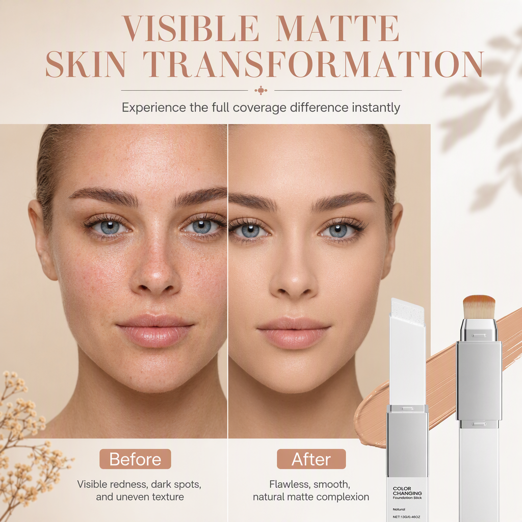 📢📢50% OFF !! ⏰2-in-1 High Coverage Foundation Stick