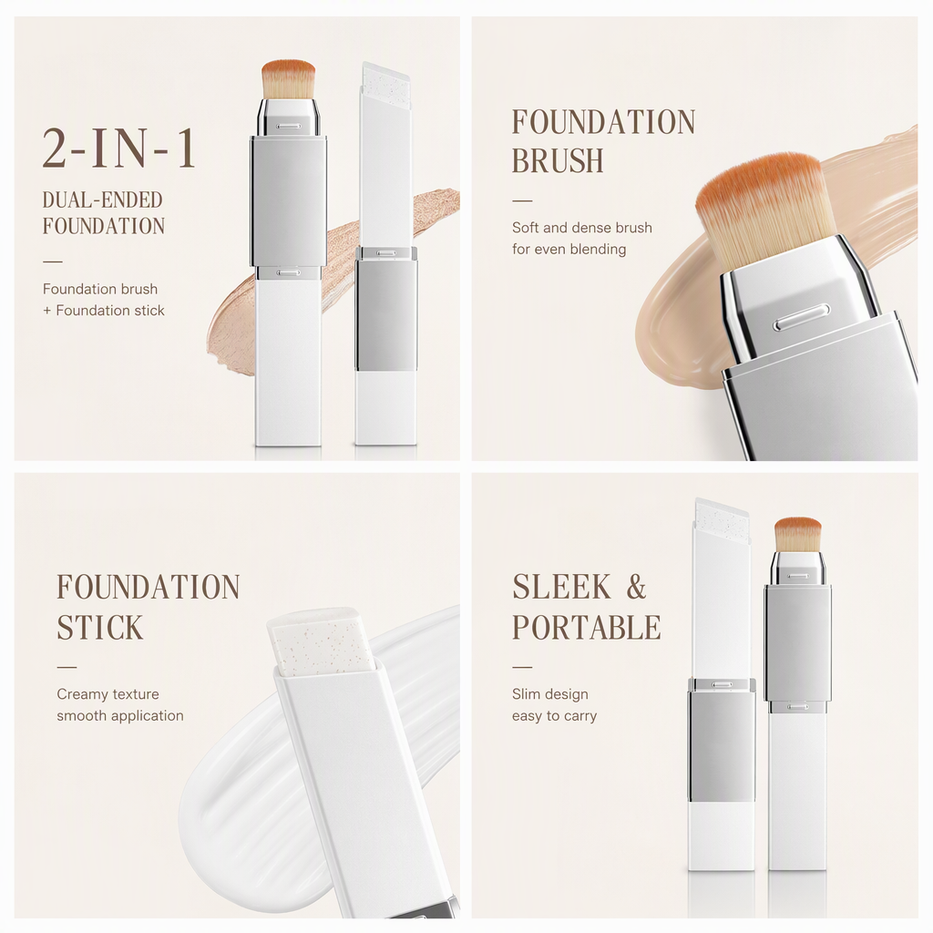 📢📢50% OFF !! ⏰2-in-1 High Coverage Foundation Stick