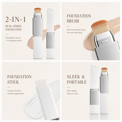 📢📢50% OFF !! ⏰2-in-1 High Coverage Foundation Stick