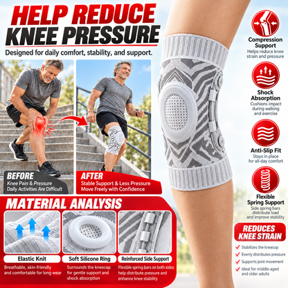 📢📢50% OFF! ⏰Dial-Adjustable Sports Knee Brace with Alloy Spring Support