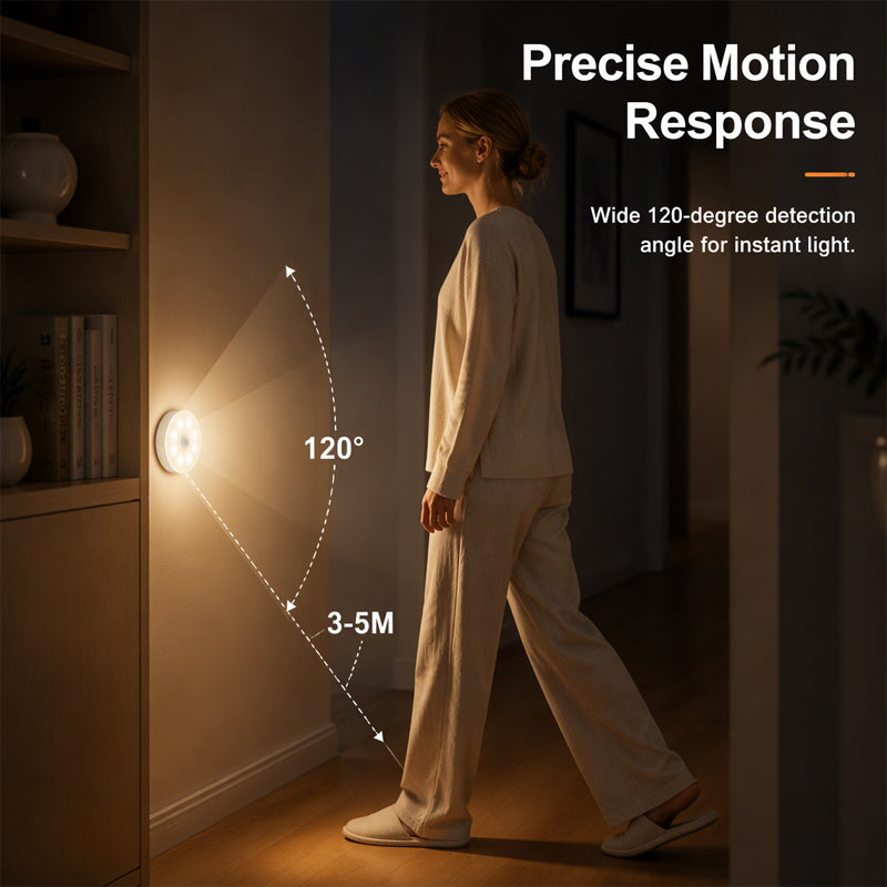 📢📢50% OFF! ⏰💡BUY 2 GET 1 FREE🎁Magnetic Wireless LED Motion Sensor Night Light – Eye-Caring Flicker-Free Cabinet Lamp, Rechargeable Stick-On Night Light for Bedroom, Staircase, Closet & Emergency