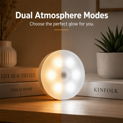 📢📢50% OFF! ⏰💡BUY 2 GET 1 FREE🎁Magnetic Wireless LED Motion Sensor Night Light – Eye-Caring Flicker-Free Cabinet Lamp, Rechargeable Stick-On Night Light for Bedroom, Staircase, Closet & Emergency