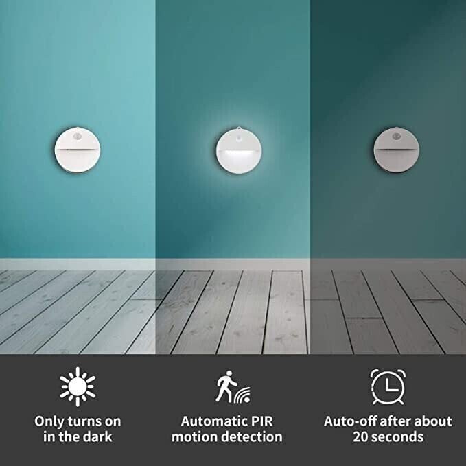📢📢50% OFF! ⏰💡BUY 2 GET 1 FREE🎁Magnetic Wireless LED Motion Sensor Night Light – Eye-Caring Flicker-Free Cabinet Lamp, Rechargeable Stick-On Night Light for Bedroom, Staircase, Closet & Emergency