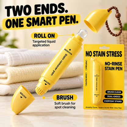 📢📢50% OFF! ⏰Portable Dual-Head Stain Remover Pen