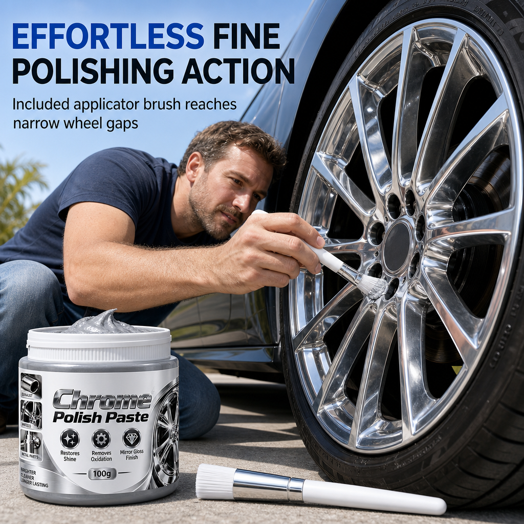 💥 50% Off Now ✨ Chrome Metal Restoration Paste — Mirror Shine & Scratch-Free Polish 🚗