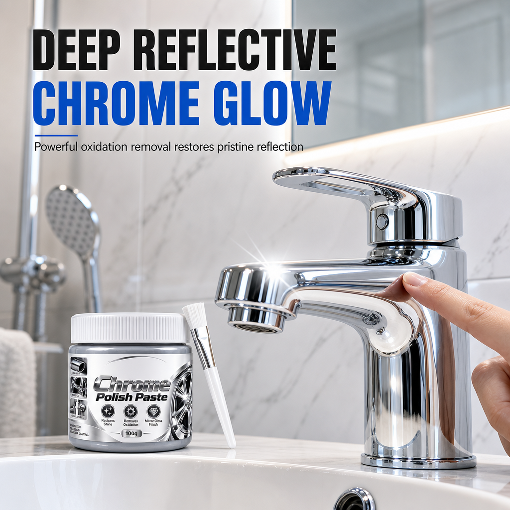 💥 50% Off Now ✨ Chrome Metal Restoration Paste — Mirror Shine & Scratch-Free Polish 🚗