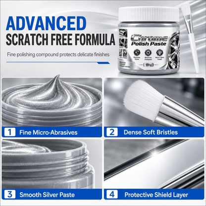 💥 50% Off Now ✨ Chrome Metal Restoration Paste — Mirror Shine & Scratch-Free Polish 🚗